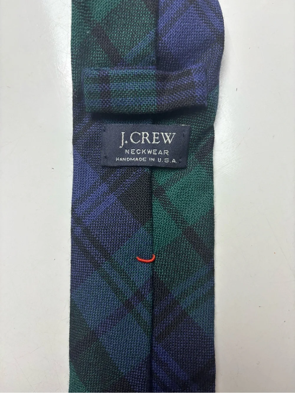 J. Crew Blackwatch Plaid Wool Necktie